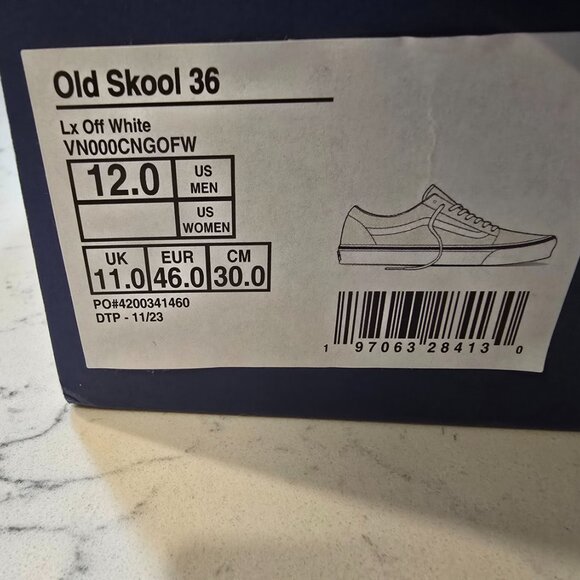 Vans Premium Old Skool 36 Off White VN000CNGOFW Men's Size 12 Shoes Skate NEW - Picture 11 of 11